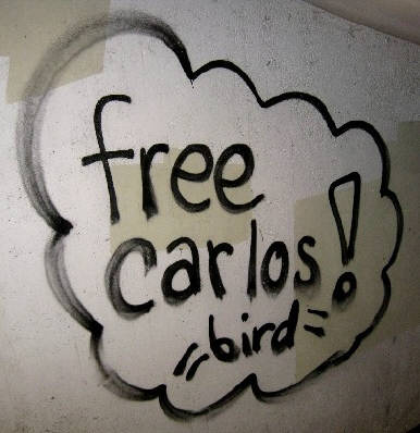 FREE CARLOS graffiti tag zrich schweiz. das erste free carlos graffiti tag das uns in den strassen zrichs aufgefallen ist